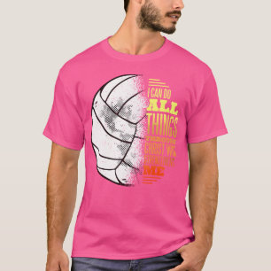 T-shirt Volleyball Et Jésus