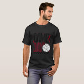 T-shirt Volleyball Game Day Retro Girls Volleyball Mom Mar (Devant entier)