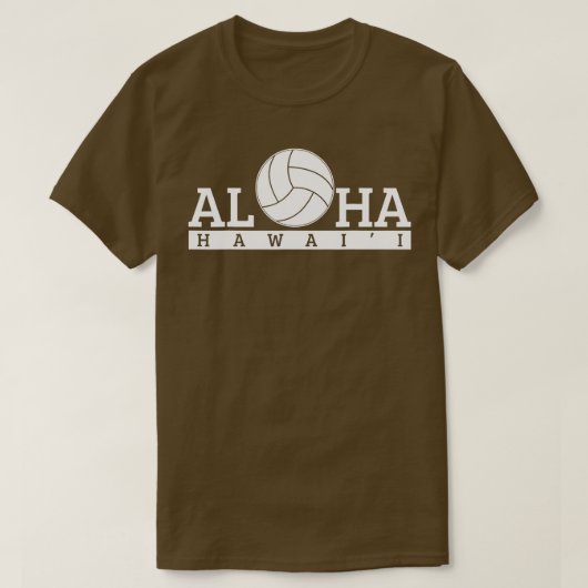 T-shirt Volleyball Hawaii Hawaiian Beach Aloha Gift 1  (Design devant)