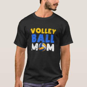 T-shirt Volleyball Maman Beach Vball Coach Équipe Sport Mo