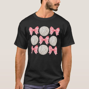 T-shirt Volleyball Maman Soeur Tween Fille Ado Fille Rose