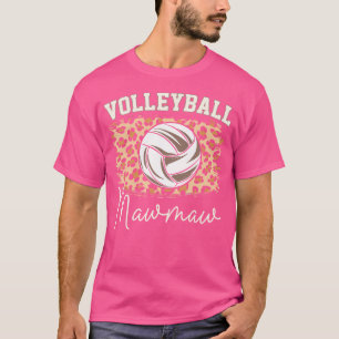 T-shirt Volleyball Mawmaw Leopard Funny Ball Mawmaw