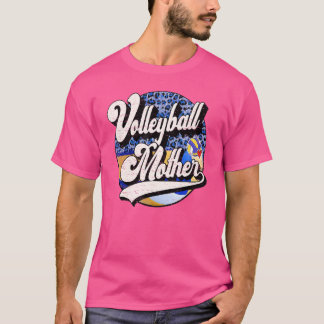 T-shirt Volleyball Mère Volleyball Vintage Famille Matchi