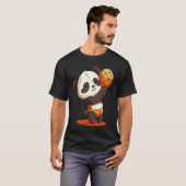 T-shirt Volleyball Panda  Panda Hugging A Volleyball (Devant entier)