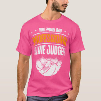 T-shirt Volleyball Papa Professional Line Juge Funny Volle
