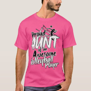 T-shirt Volleyball pour tante fière