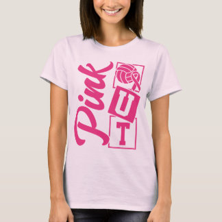 T-shirt Volleyball Ruban Rose contre le Cancer du Sein Spo