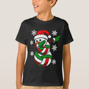 T-shirt Volleyball Santa Chapeau Bonhomme de Neige Noël Dr