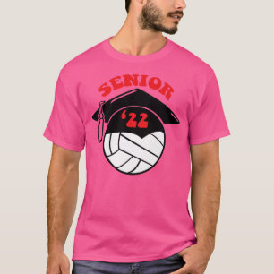 T-shirt Volleyball Senior Night Graduation Cap1353