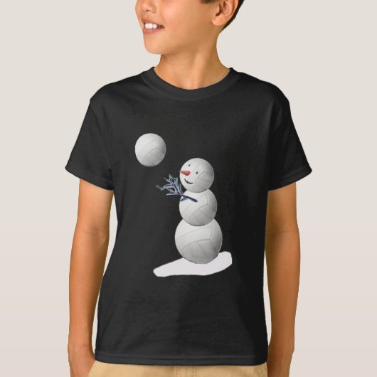 T-shirt Volleyball Snowman (Devant)