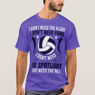 T-shirt Volleyball Un Bon Réglage Comme Un Garçon