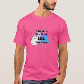 T-shirt Volleyball Vous Souhaitez Que Vous Puissiez Frappe