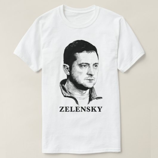 T-shirt Volodymyr Zelensky Art Ukraina (Design devant)