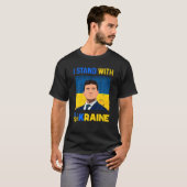 T-shirt Volodymyr Zelensky I Stand With Ukraine Pro Ukrain (Devant entier)