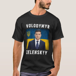 T-shirt Volodymyr Zelensky Zelenskyy Ukraine Ukrainien Fla