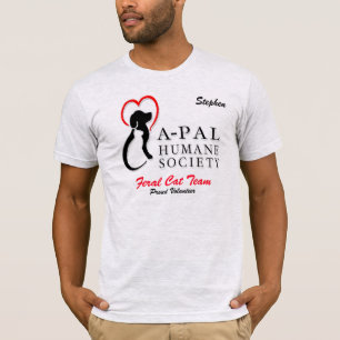 T-shirt Volontaire de logo d'APAL - coutume/nom