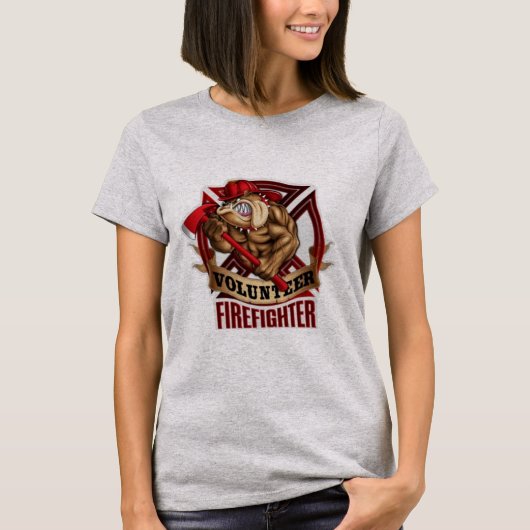T-shirt Volontaire FireFighter Bulldog (Devant)