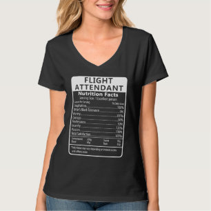 T-shirt Vols de l'agent de bord - valeur nutritive Sarcast