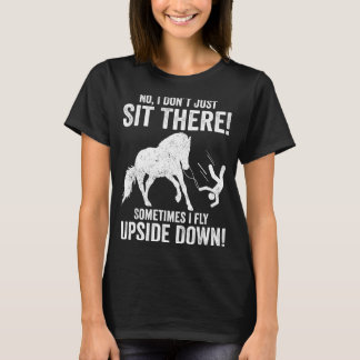 T-shirt Voltige équestre drôle Idée de vol vers le bas
