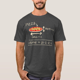 T-shirt Volume Formule Pizza Et Math Mémoire Enseigner Mat