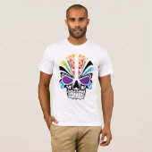 T-shirt Voodoo Rainbow Skull (Devant entier)