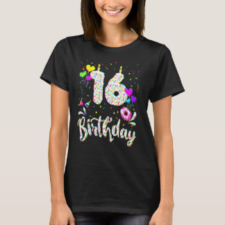 T-shirt voor 16e verjaardag meisje 16 jaar oud Ver