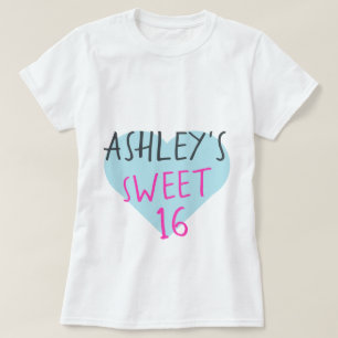 T-shirt voor 16e verjaardag Sweet 16