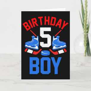 T-shirt voor 5e verjaardag voor meisjes jongens 5  kaart