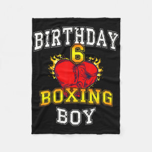 T-shirt voor 6e verjaardag jongen - Boksen 6 jaar Fleece Deken