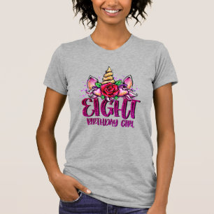T-shirt voor 8-jarig meisje Verjaardag meisje van 