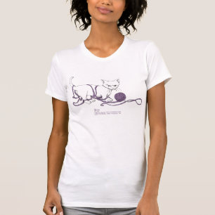 T-shirt voor afspeelbare Kitten-dames
