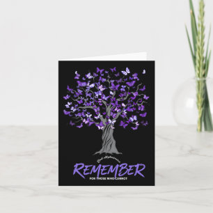 T-shirt voor Alzheimer-bewustzijn voor mannen en v Kaart