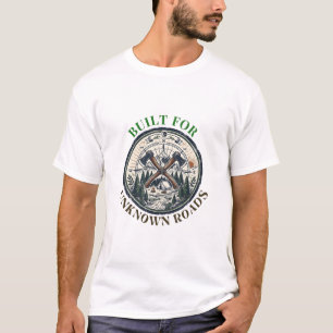 T-Shirt Voor Avontuur Op Onbekende Wegen