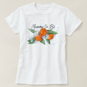 T-shirt voor baby shower "Binnenkort moeder" 
