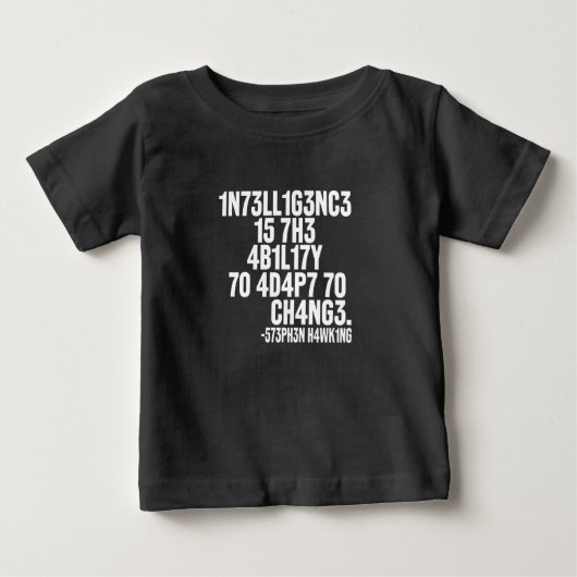 T-shirt Voor Bébé Intelligence Is The Ability To A (Voorkant)