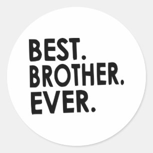 T-shirt voor beste broer ooit, broers en zussen ronde sticker