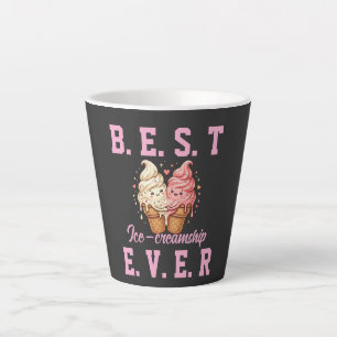 T-shirt voor Beste Vriendendag: Mooie Ijs Beste Vr Latte Mok