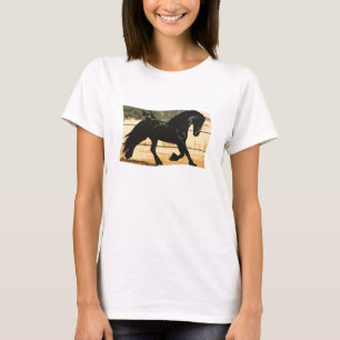 T-shirt voor Black Friesian Horse