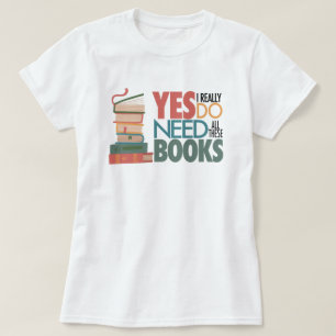 T-shirt voor boek- en leesliefde