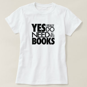 T-shirt voor boek- en leesliefde