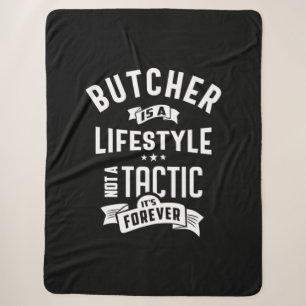 T-shirt voor butcher-functieteken voor Mannen vrou Sherpa Deken