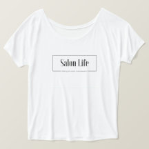 T-shirt voor dames en heren, Salon Life