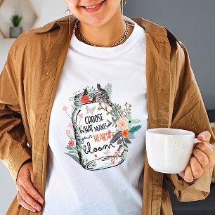 T-shirt voor dames in de wilde bloem