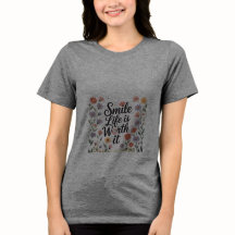 T-shirt voor dames - Life smile