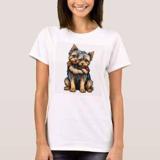 T-shirt voor dames met grafische vormgeving