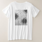 T-shirt voor dames plus maat (Design achterkant)