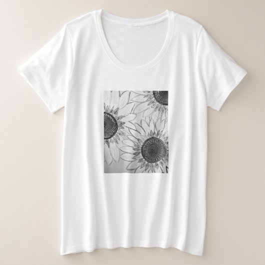 T-shirt voor dames plus maat (Design voorkant)