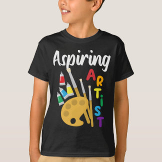 T-shirt voor de ambitieuze kunstenaar - palet van
