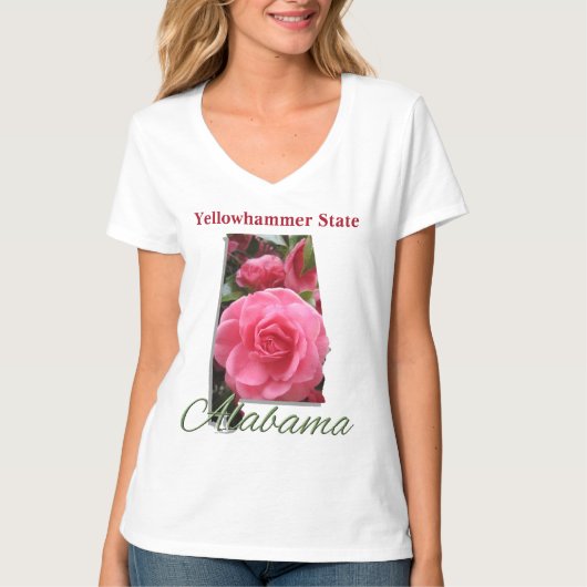 T-shirt voor de basisvrouw - ALABAMA (Voorkant)