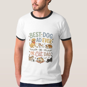 T-shirt voor de beste hond papa ooit, cadeau voor
